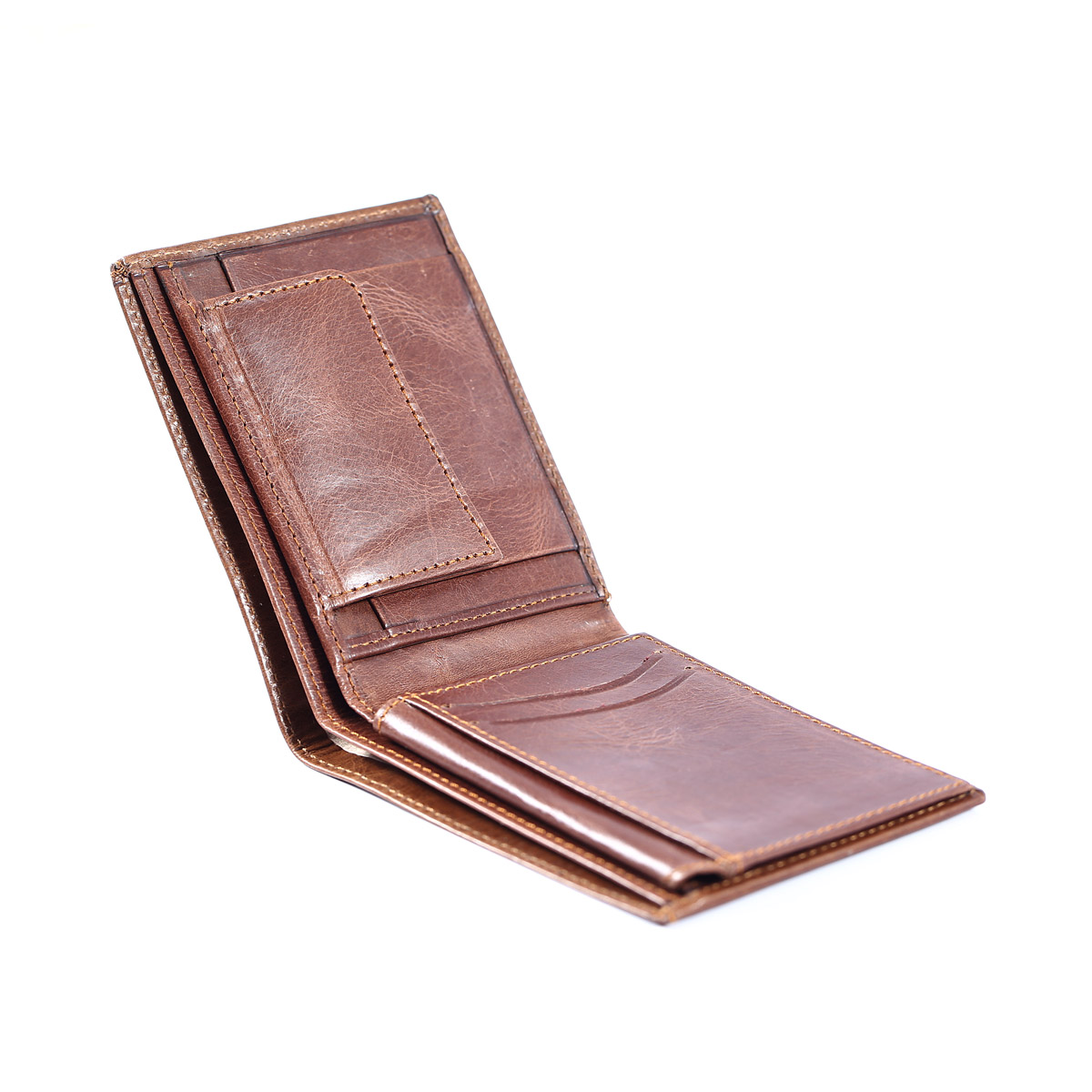 Modern Brown Men Leather Wallet