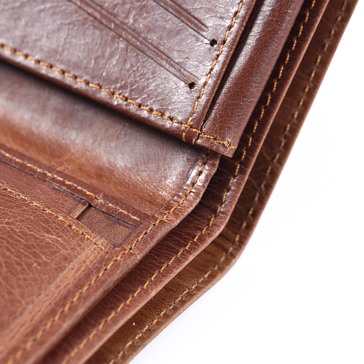 Modern Brown Men Leather Wallet