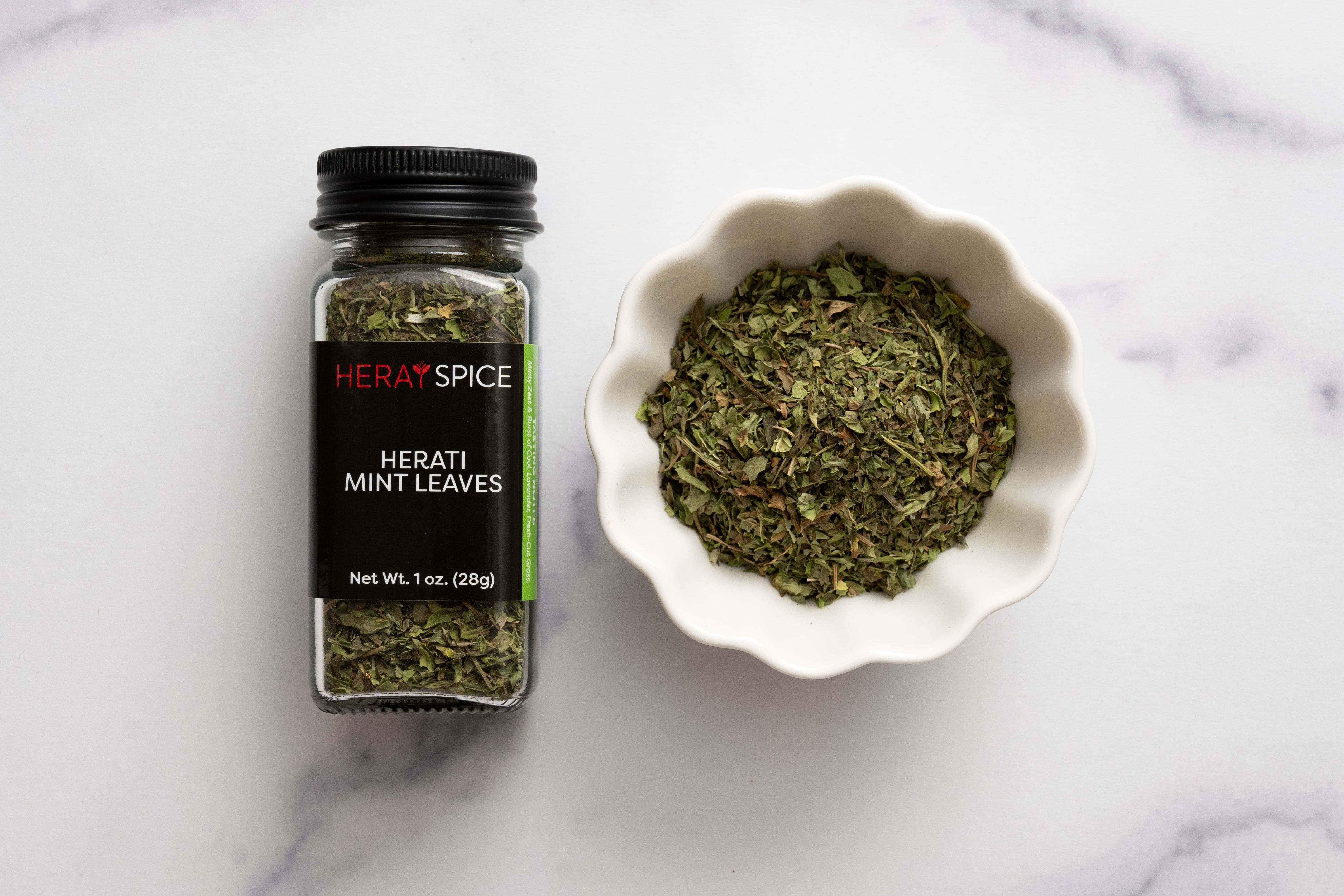 Herati Mint Leaves Single Origin, Extra Aromatic, Ethically Sourced Afghani 1 Oz (28.5 grams)