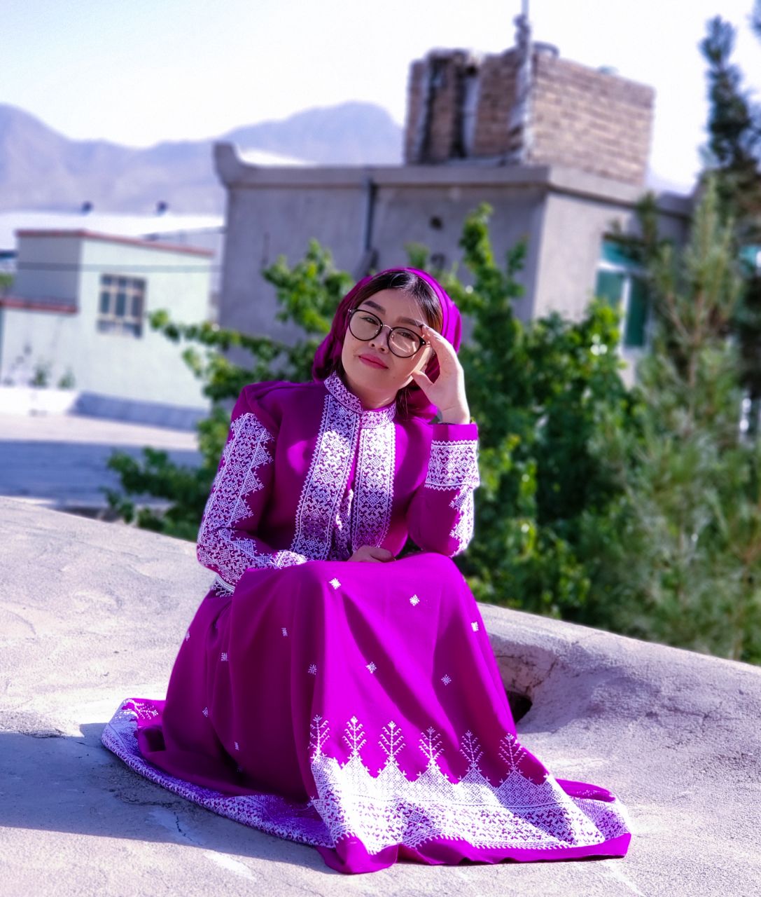 Hazargi Design Party Dress | Hand-embroidered Women Dress