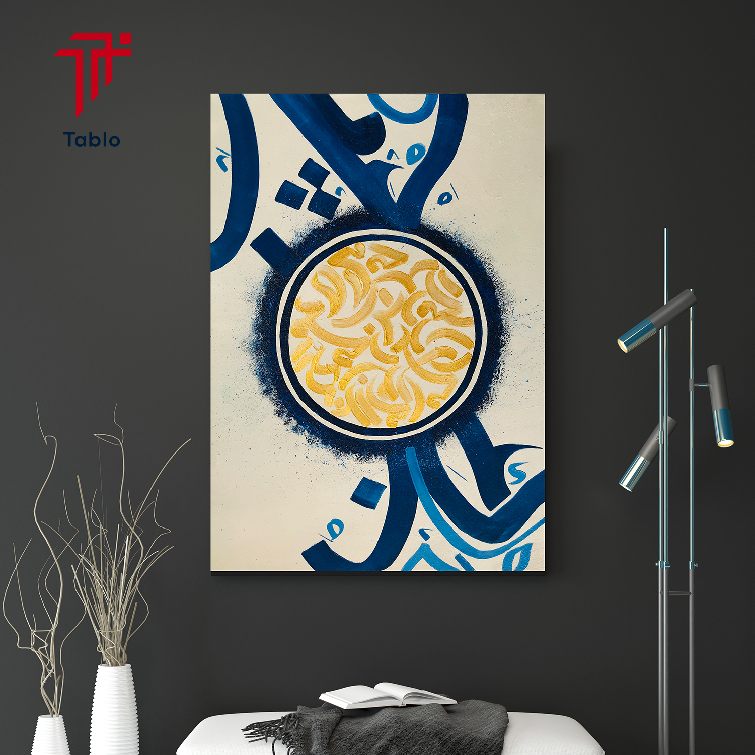 Classic Oil Color Calligraphy | Wall-Hanging Artwork