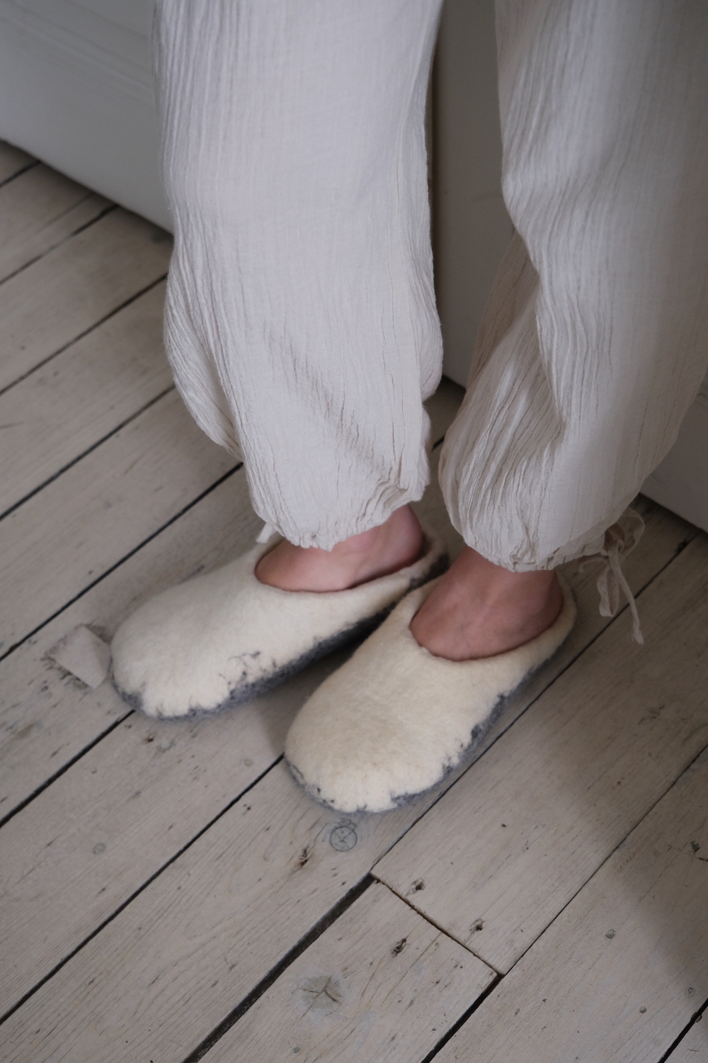 Lana Felted Slippers – Grey